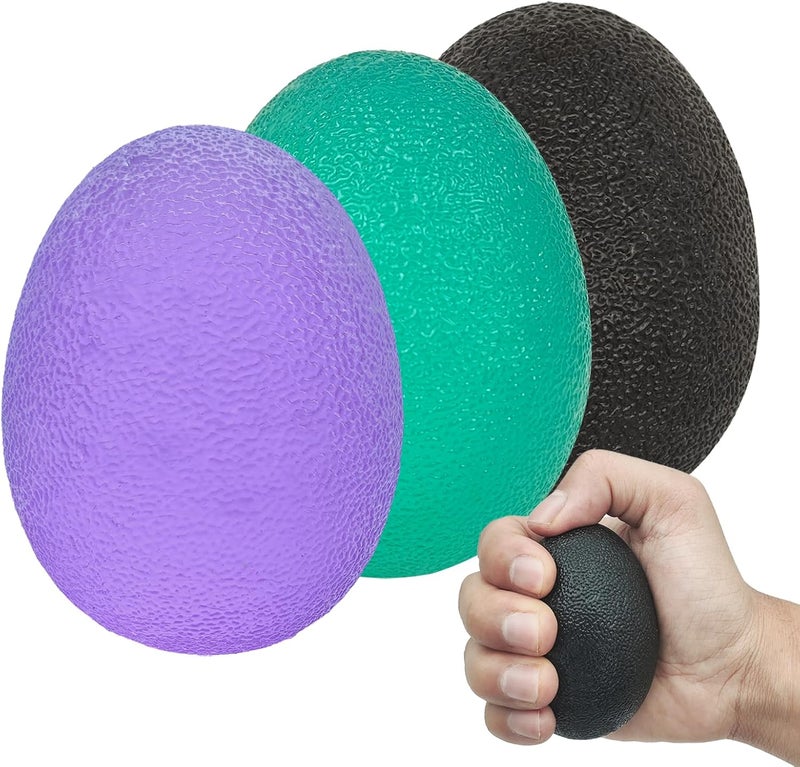 MOJOTORY Stress Balls for Adults, Hand Exersicers for Strength, Squeeze Balls for Hand Therapy, Hand Exersice Balls for Hand, Finger and Wrist Training with Carrying Bag - Image 1